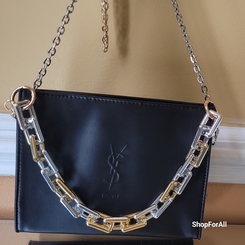 Yves Saint Laurent sliver gold crossbody - Picture 7 of 16